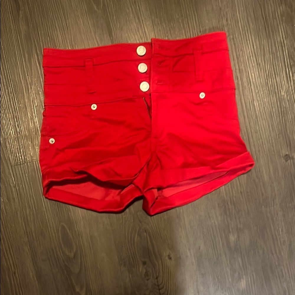 Mossimo Supply Co. High Waist Red Women's Shorts